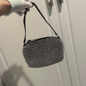 A*W Elegant Black and Silver Women's Handbag